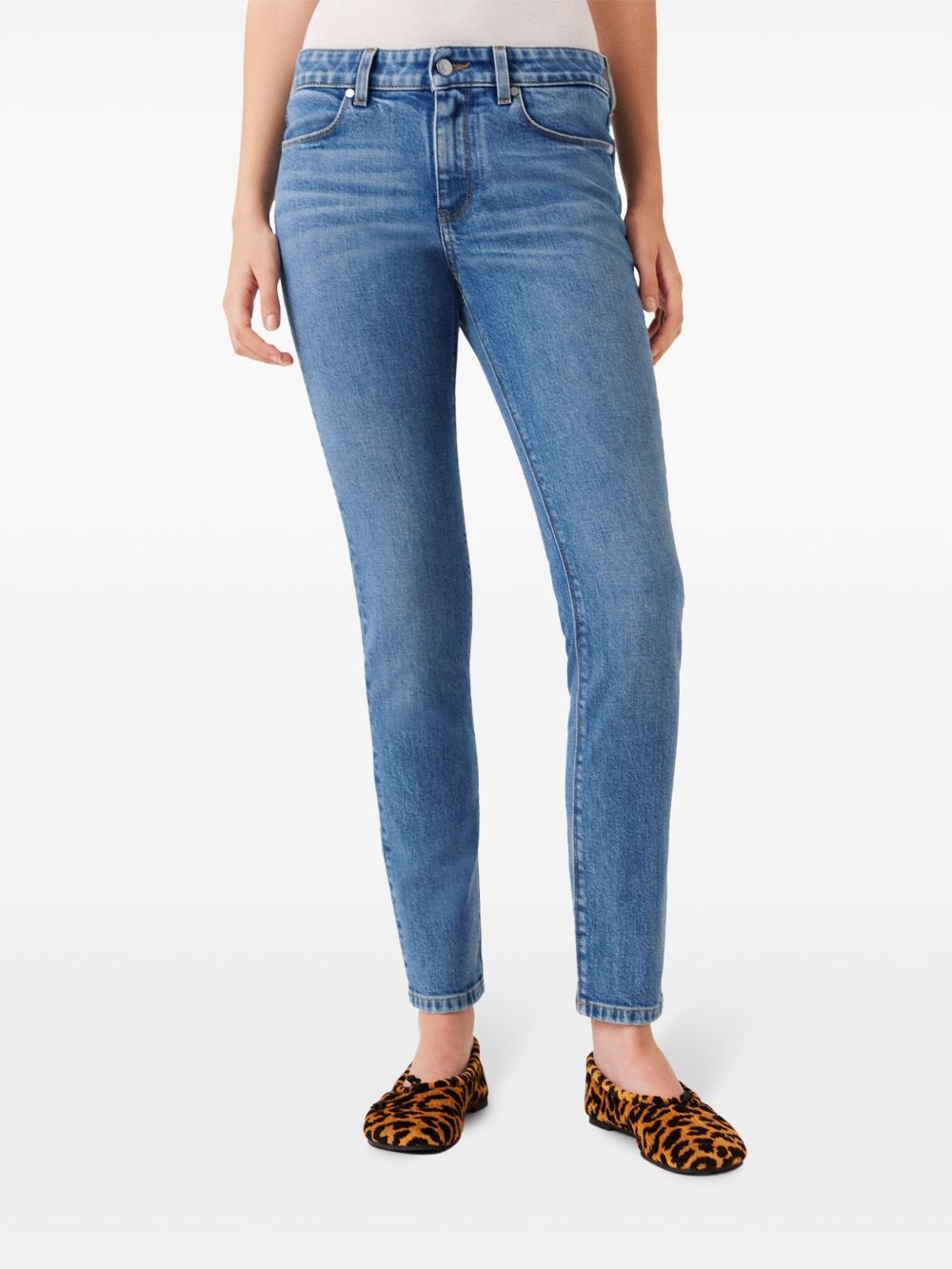 logo-patch skinny jeans - 3