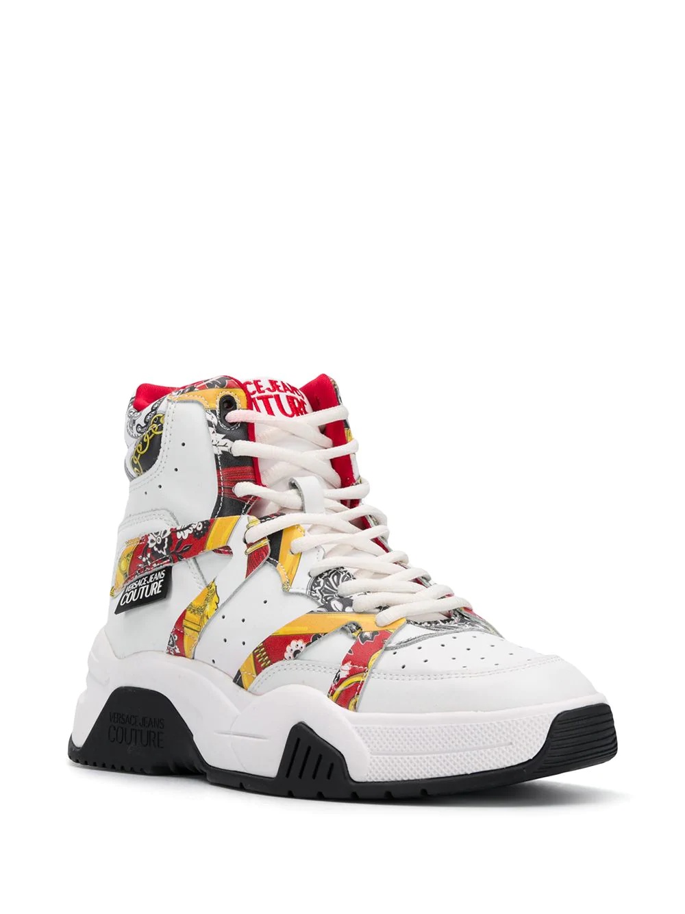 lace-up hi-top sneakers  - 2