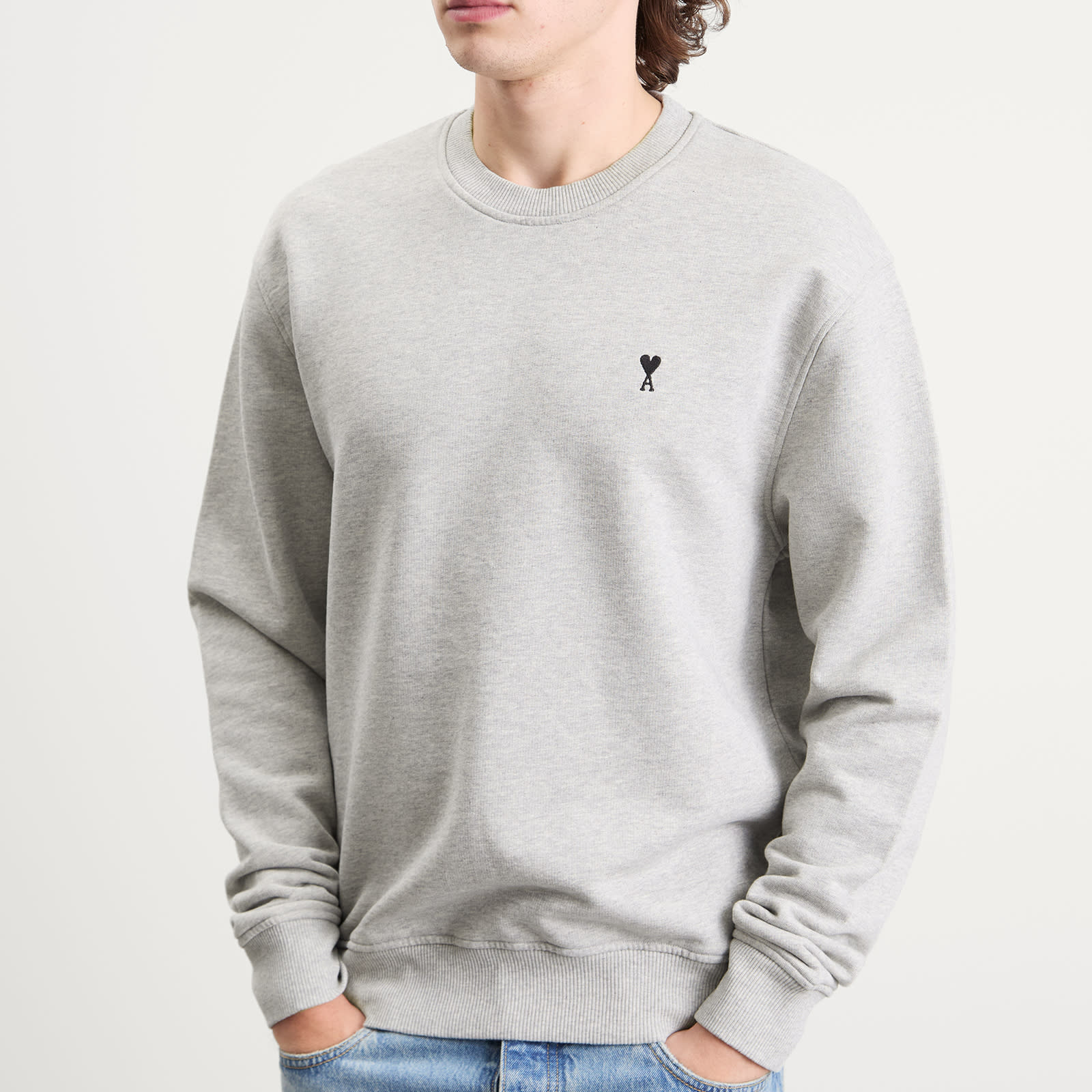 AMI Paris Loopback Light Fleece ADC Sweatshirt - 5