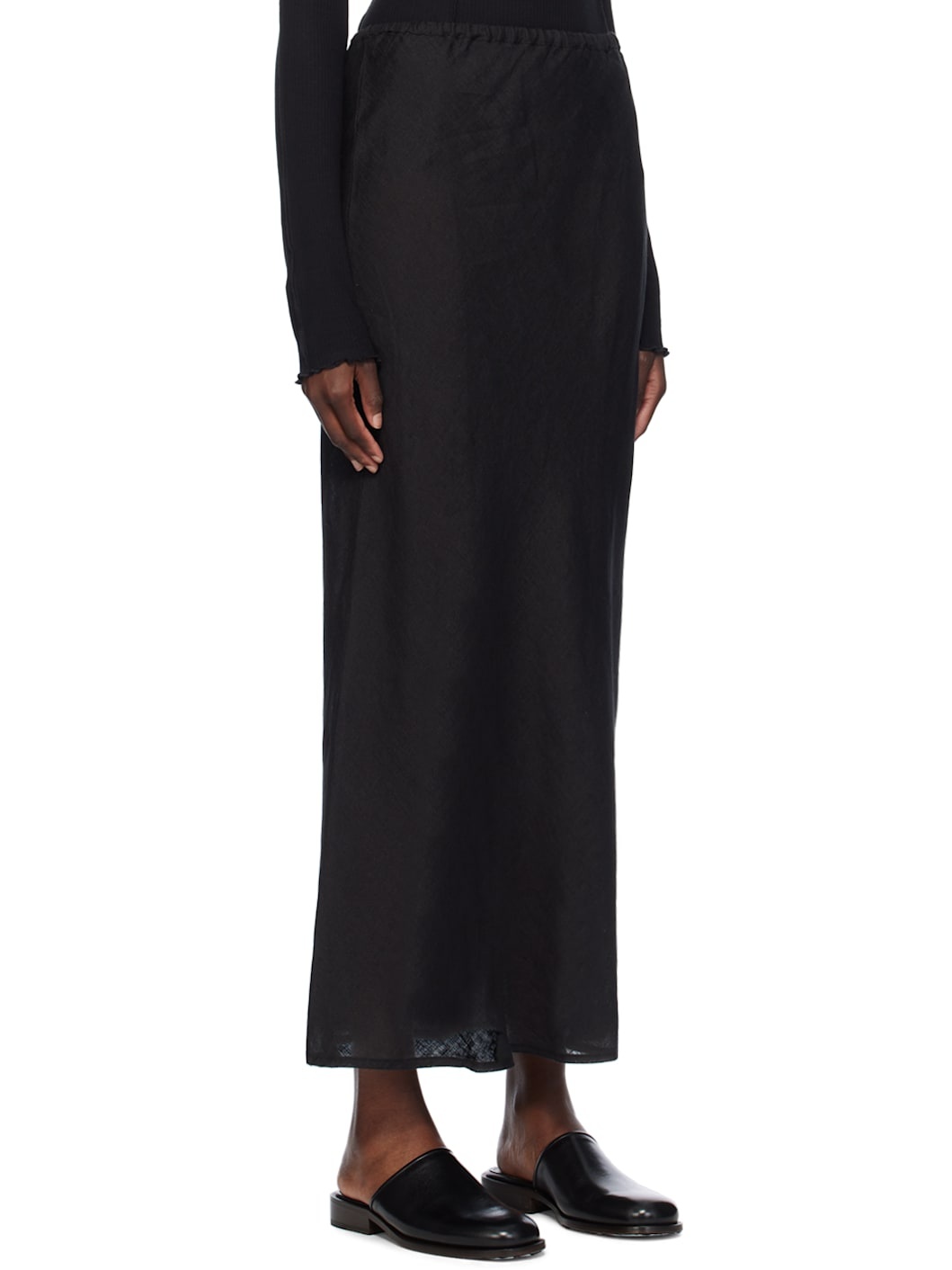 Black Dydine Maxi Skirt - 2