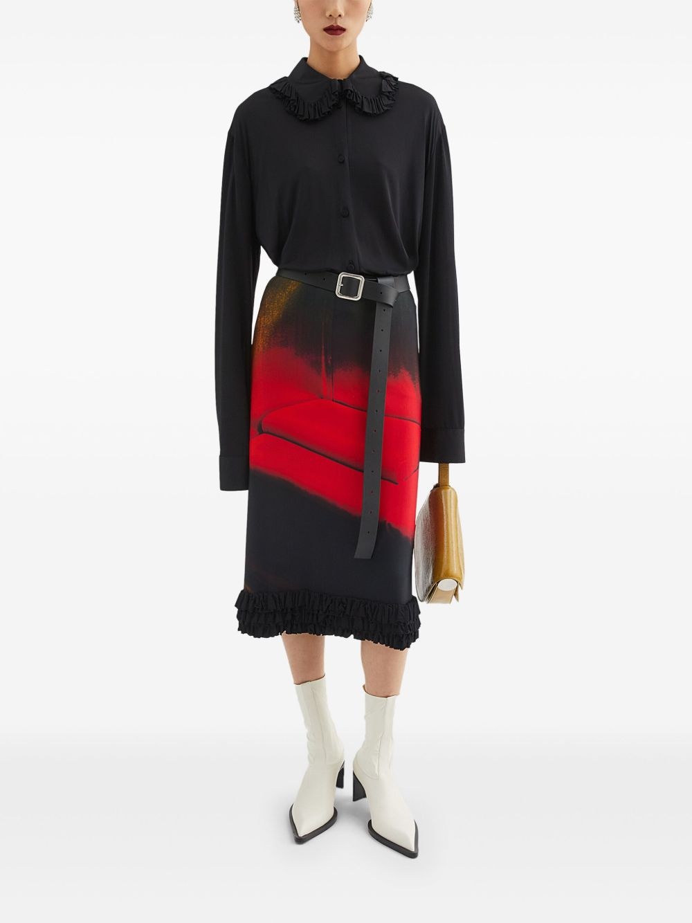 printed midi skirt - 2