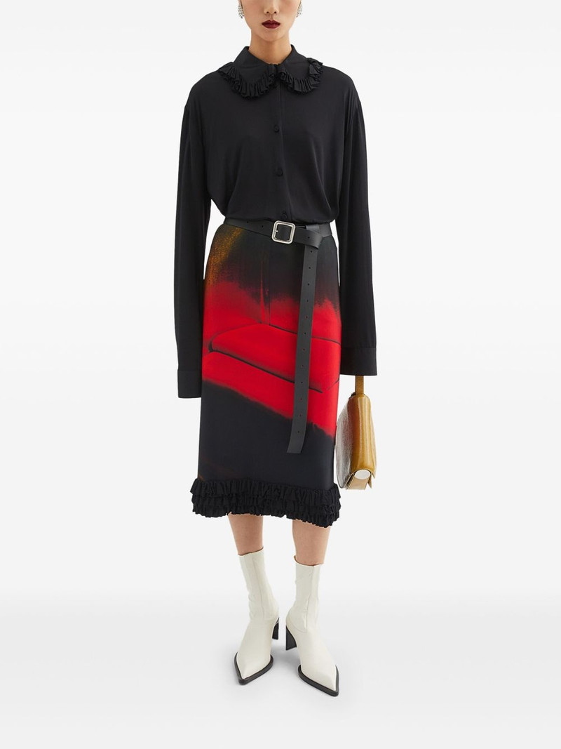 Jil Sander printed midi skirt outlook