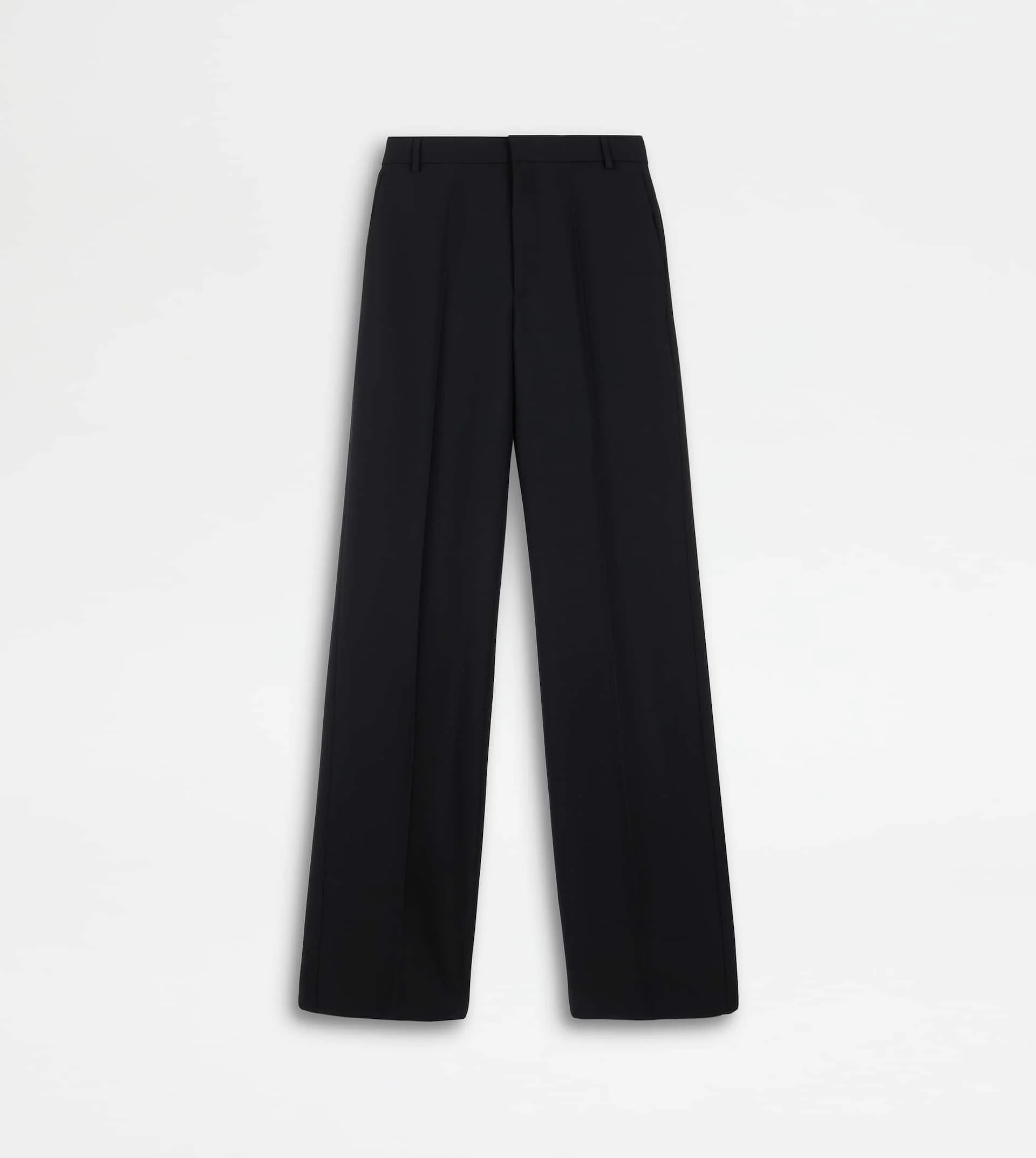 PANTS IN WOOL - BLACK - 1