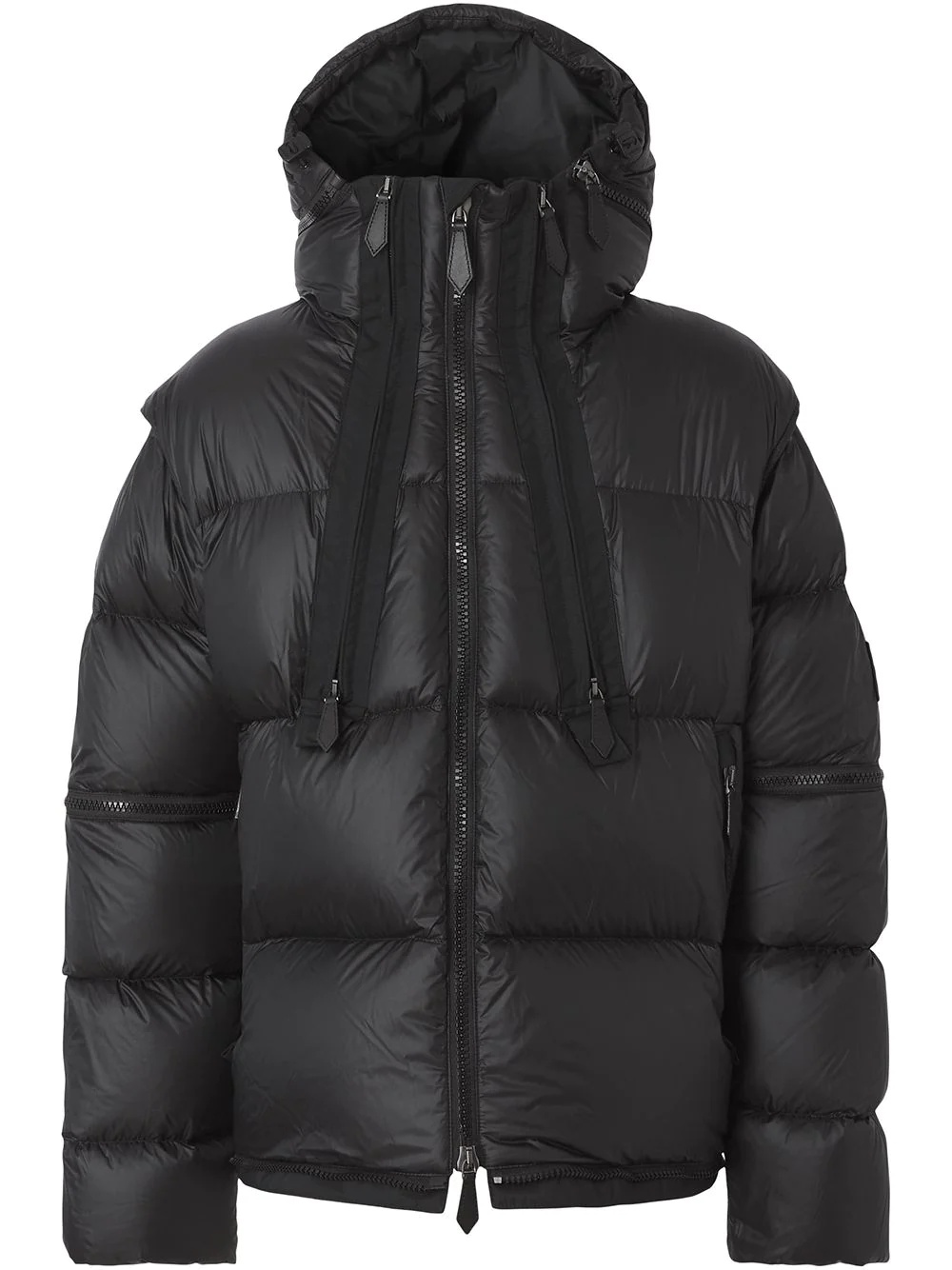 detachable-hood puffer jacket - 1