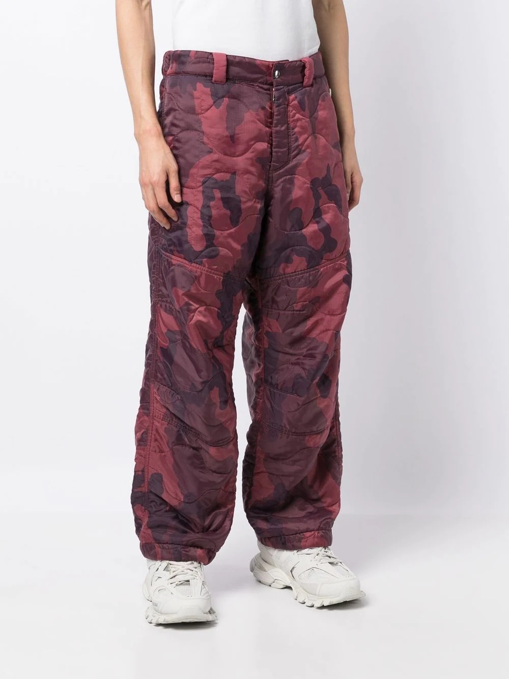 quilted camouflage-print trousers - 3