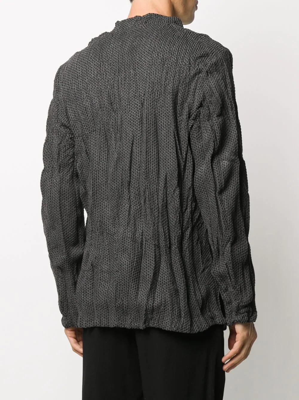 crinkled -effect reversible jacket - 4