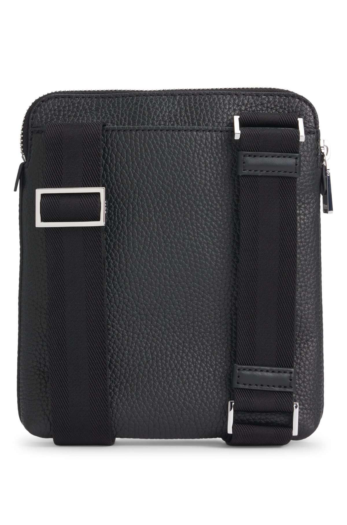 GRAINED ITALIAN-LEATHER ENVELOPE BAG WITH EMBOSSED LOGO 1