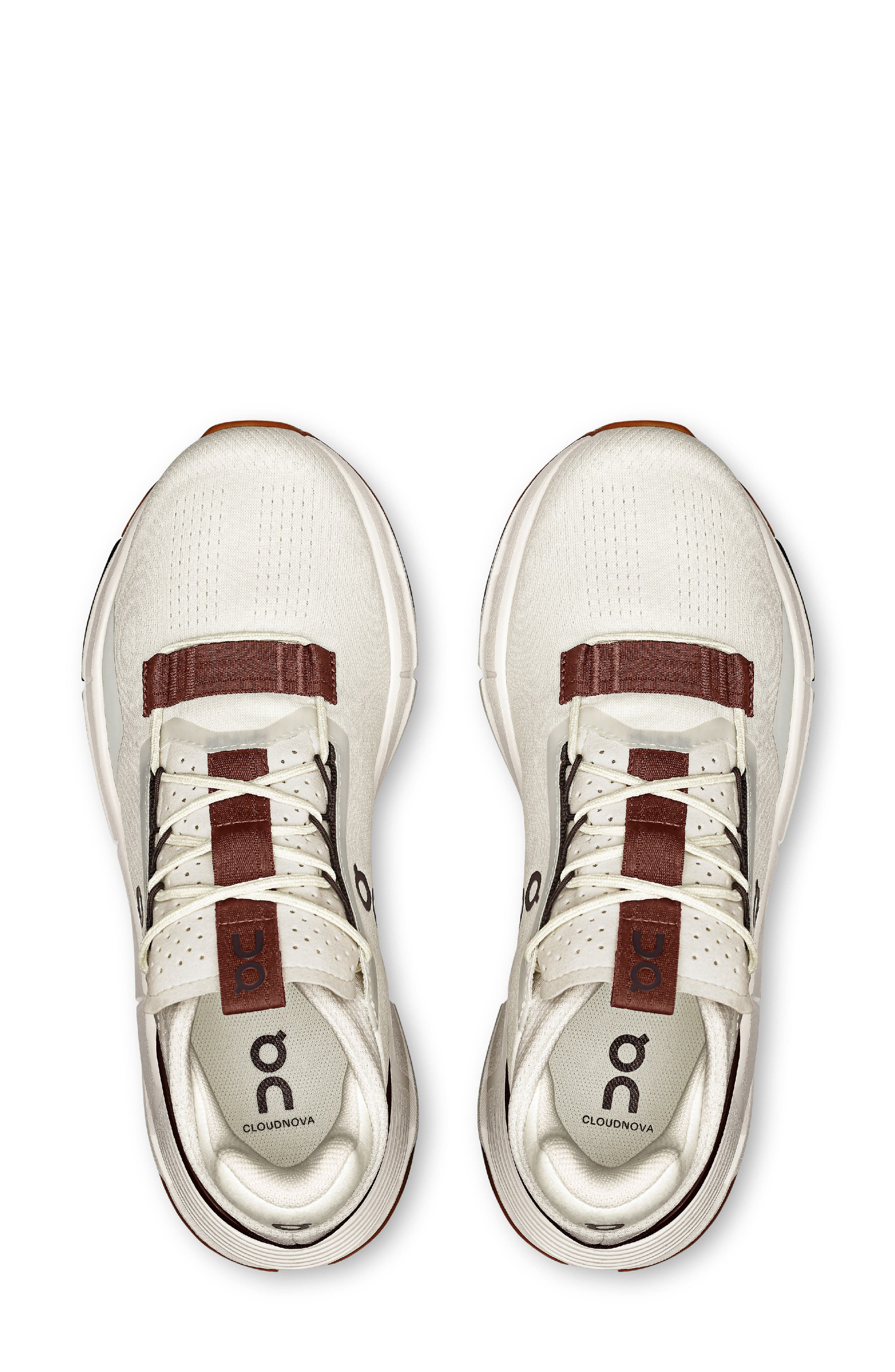 On Cloudnova 2 Sneaker in Ice/Mulberry at Nordstrom - 3