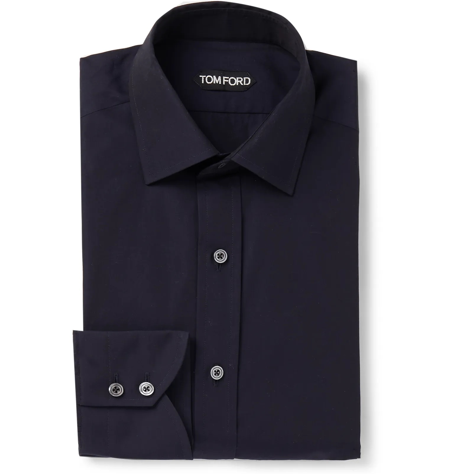 Slim-Fit Cotton-Poplin Shirt - 1