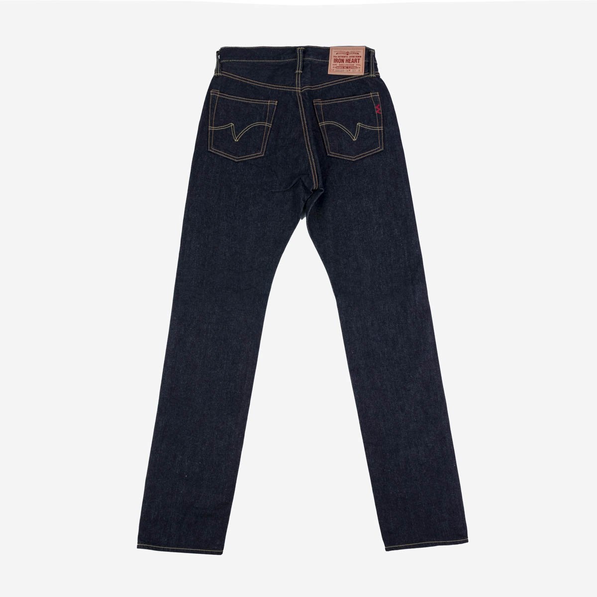 IH-888SBR-14 14oz Broken Twill Selvedge Denim Medium/High Rise Tapered Cut Jeans - Indigo - 5