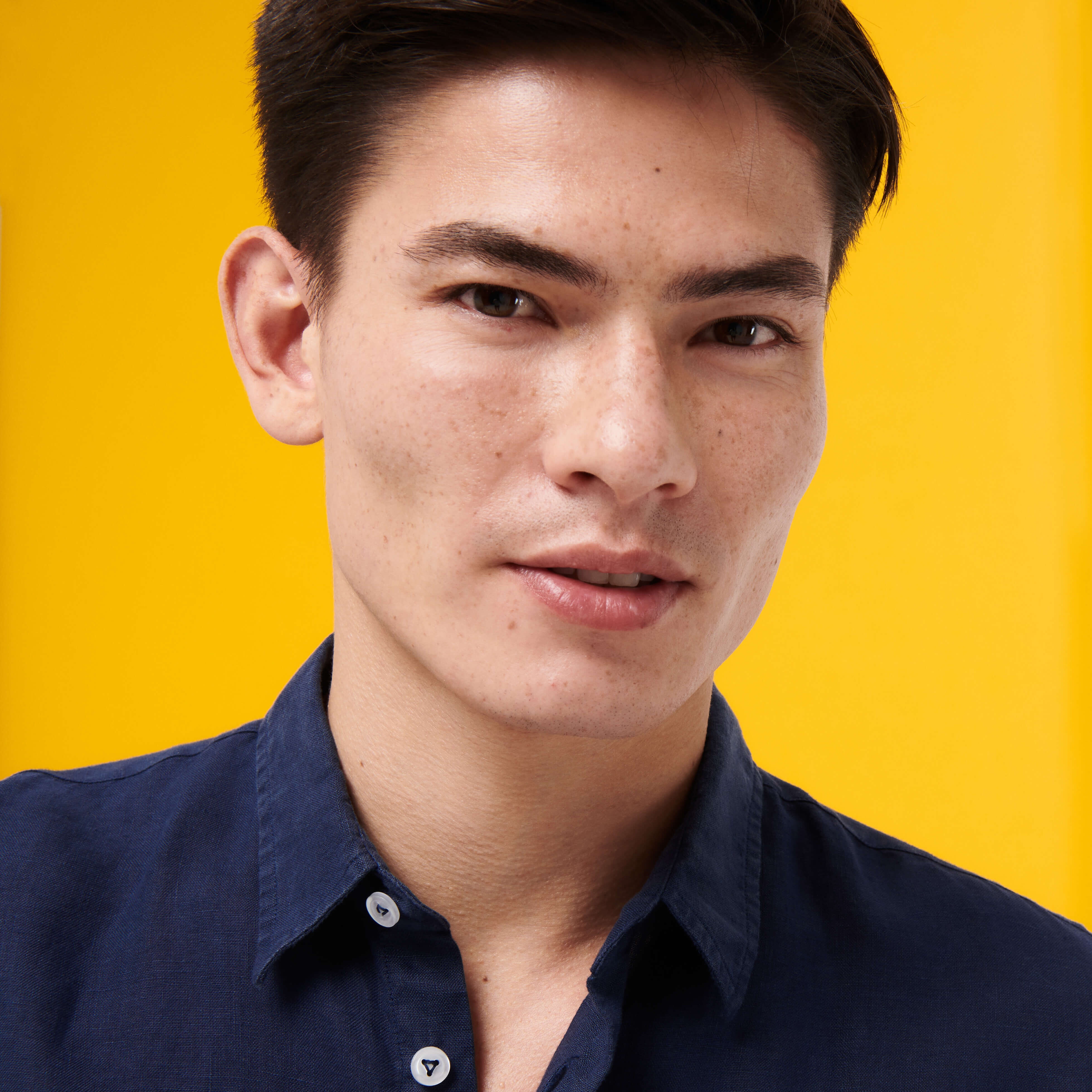 Men Linen Shirt Turtles Splash - 6