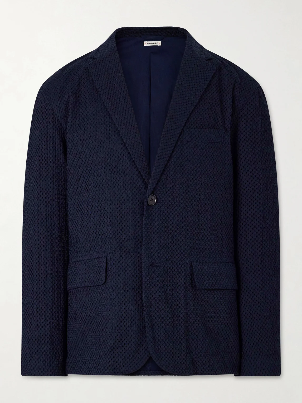 Textured Cotton Suit Jacket - 1