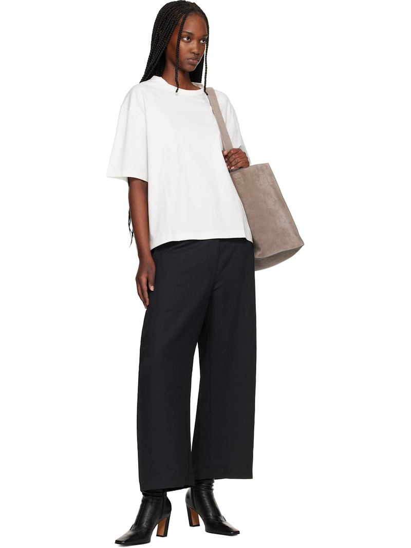 Studio Nicholson Black Chalco Linen Trousers outlook