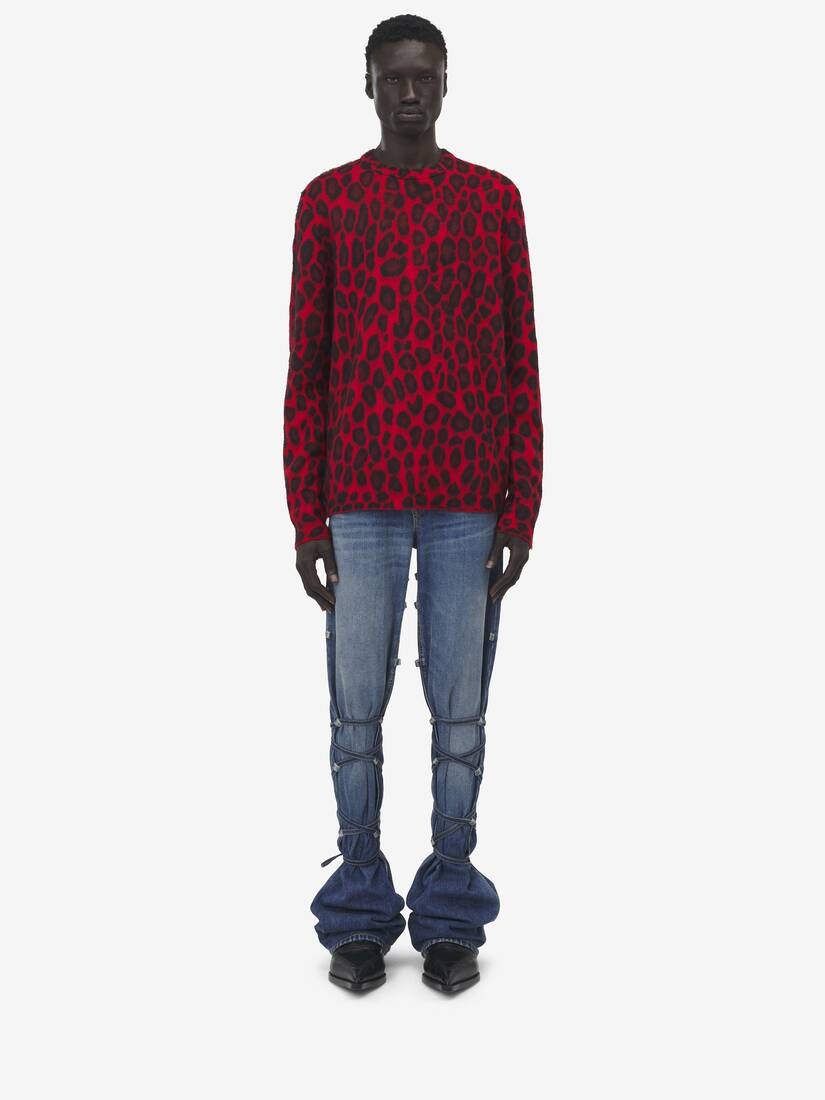 Leopard Jacquard Jumper - 3