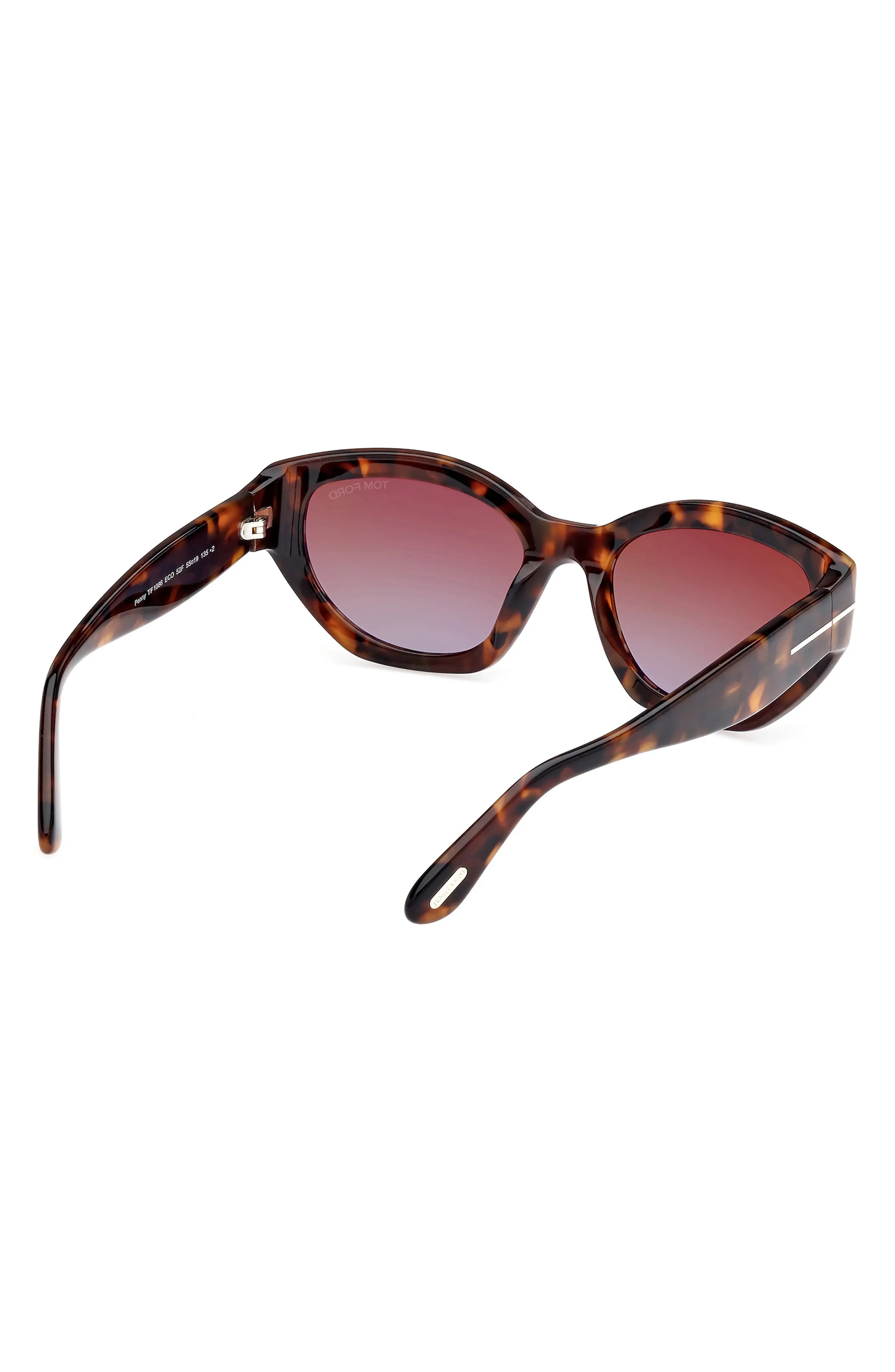 Penny 55mm Geometric Sunglasses in Shiny Vintage Havana /Brown - 7