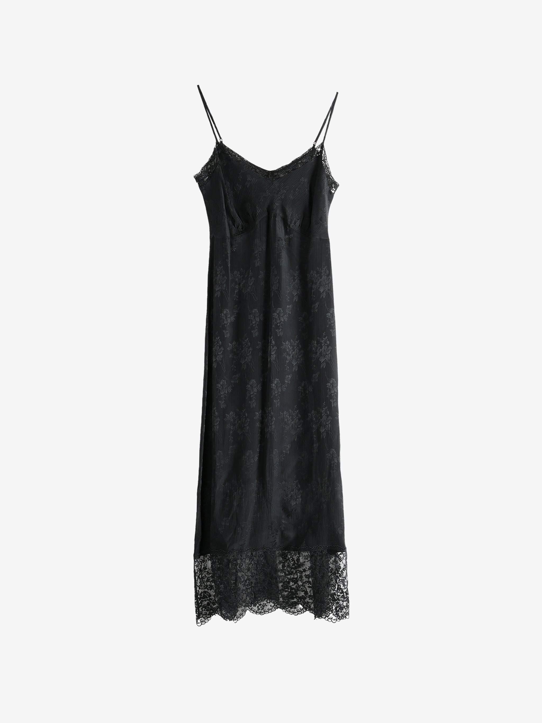 SIMONE ROCHA - Women Deep Lace Trim Slip Dress - 4