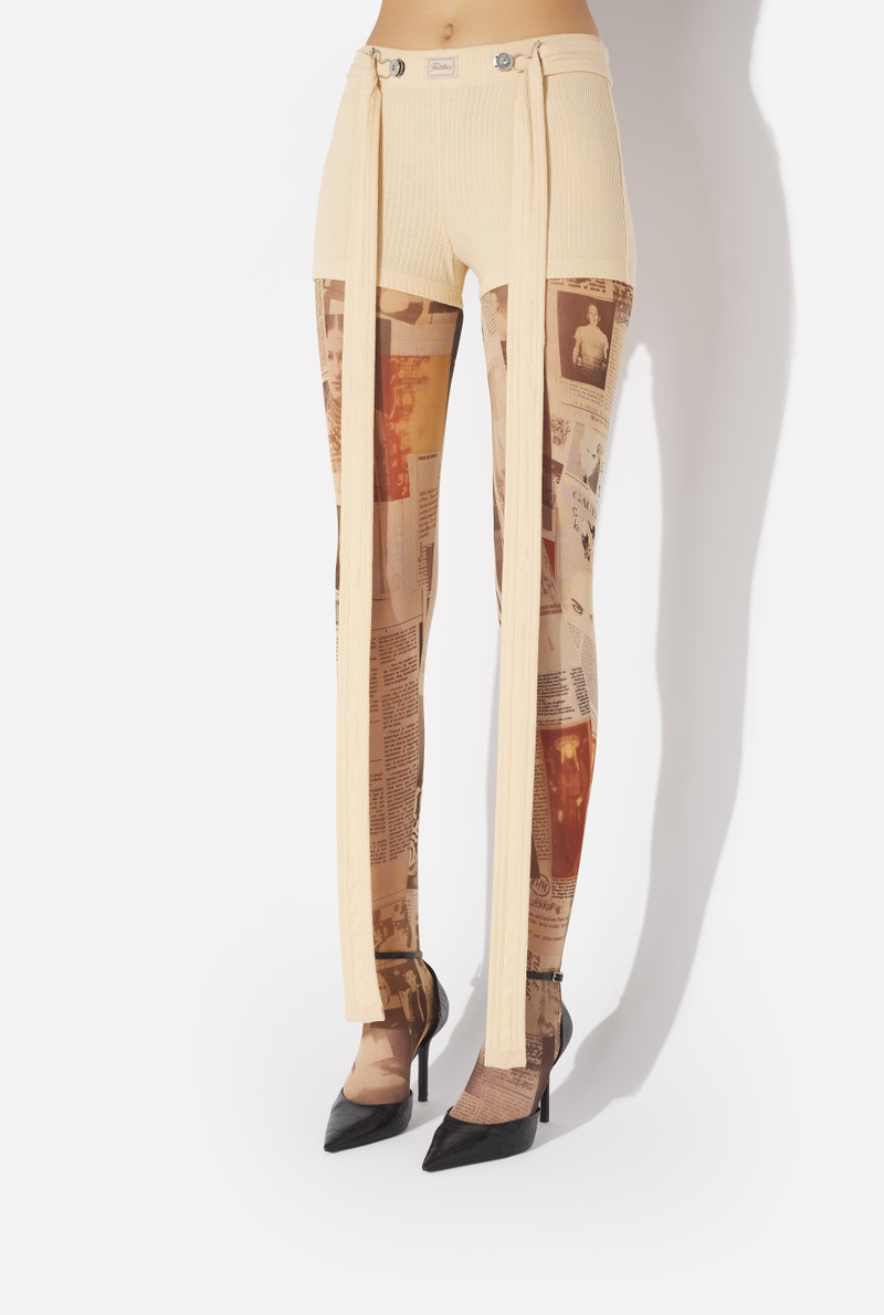 Jean Paul Gaultier THE BEIGE GAULTIER PATCH SHORTS outlook