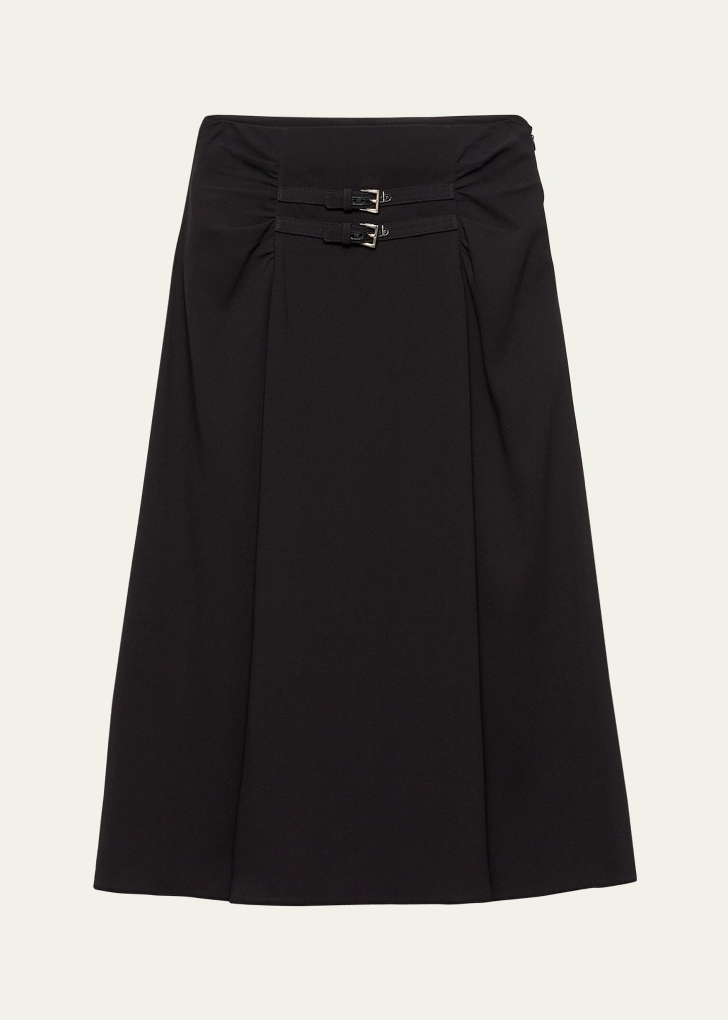 Sable Flared Midi Skirt - 1