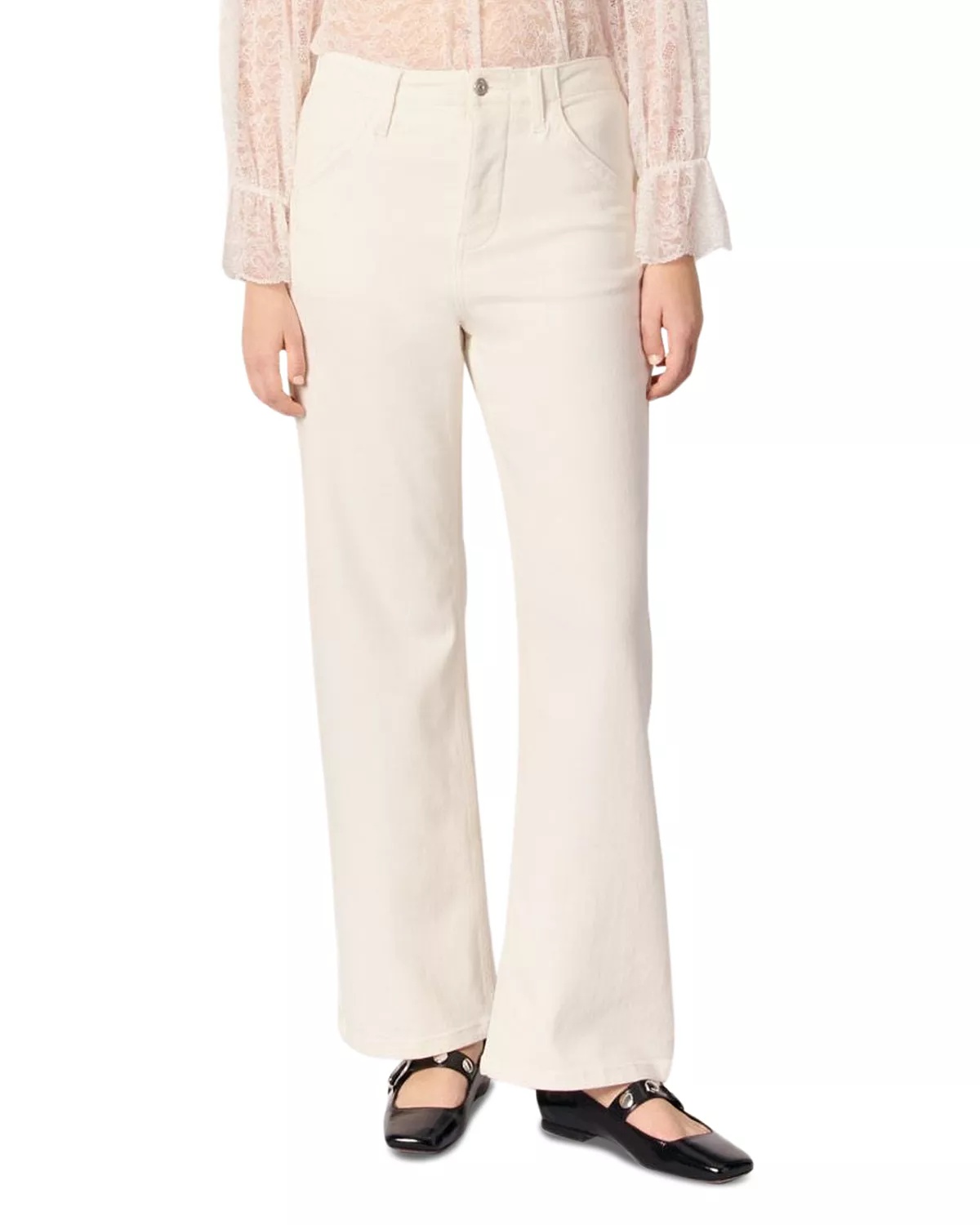 Carpenter Cut Jeans in White - 1