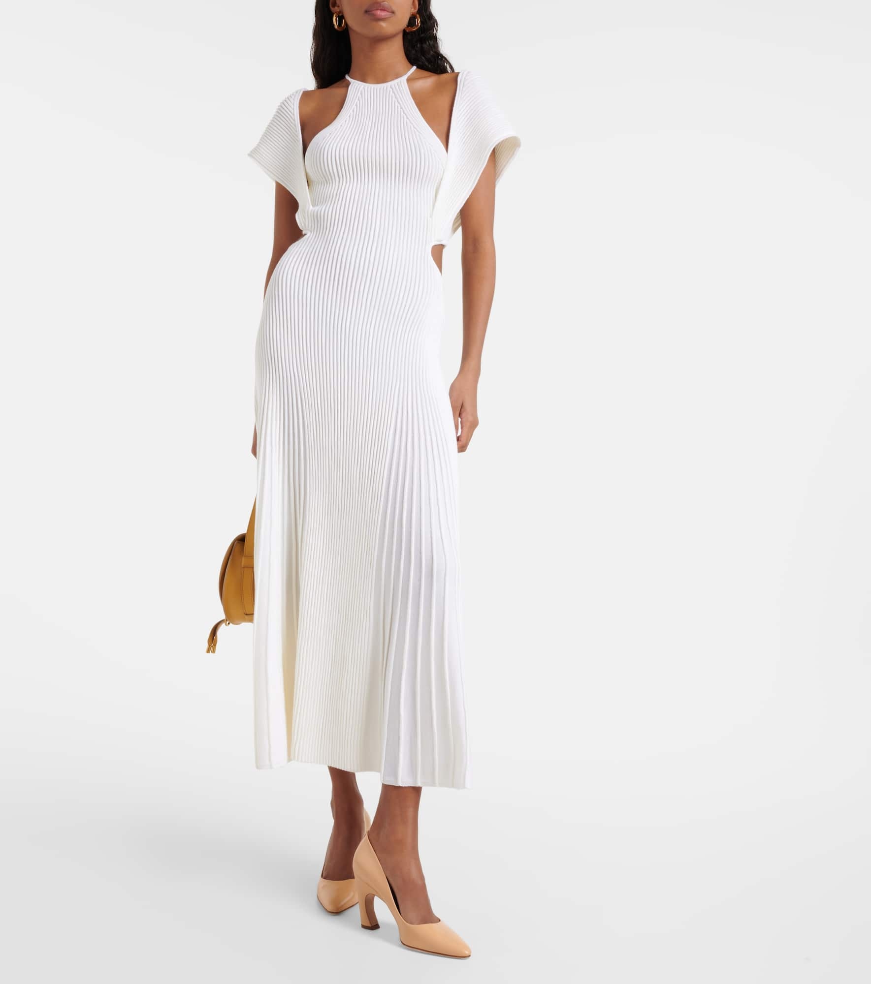 Cutout wool maxi dress - 2