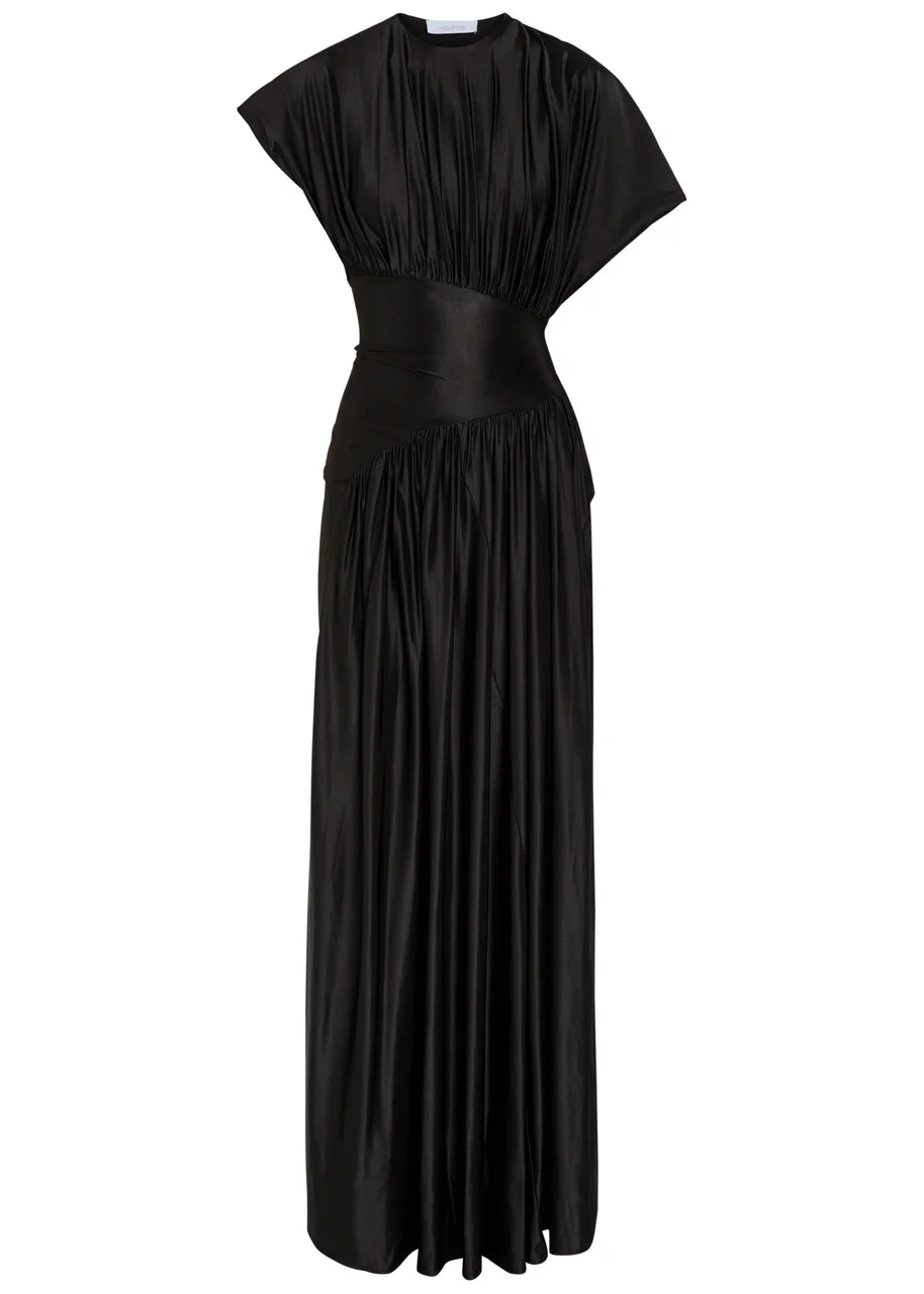 Rabanne Gathered Stretch-jersey Gown - 1