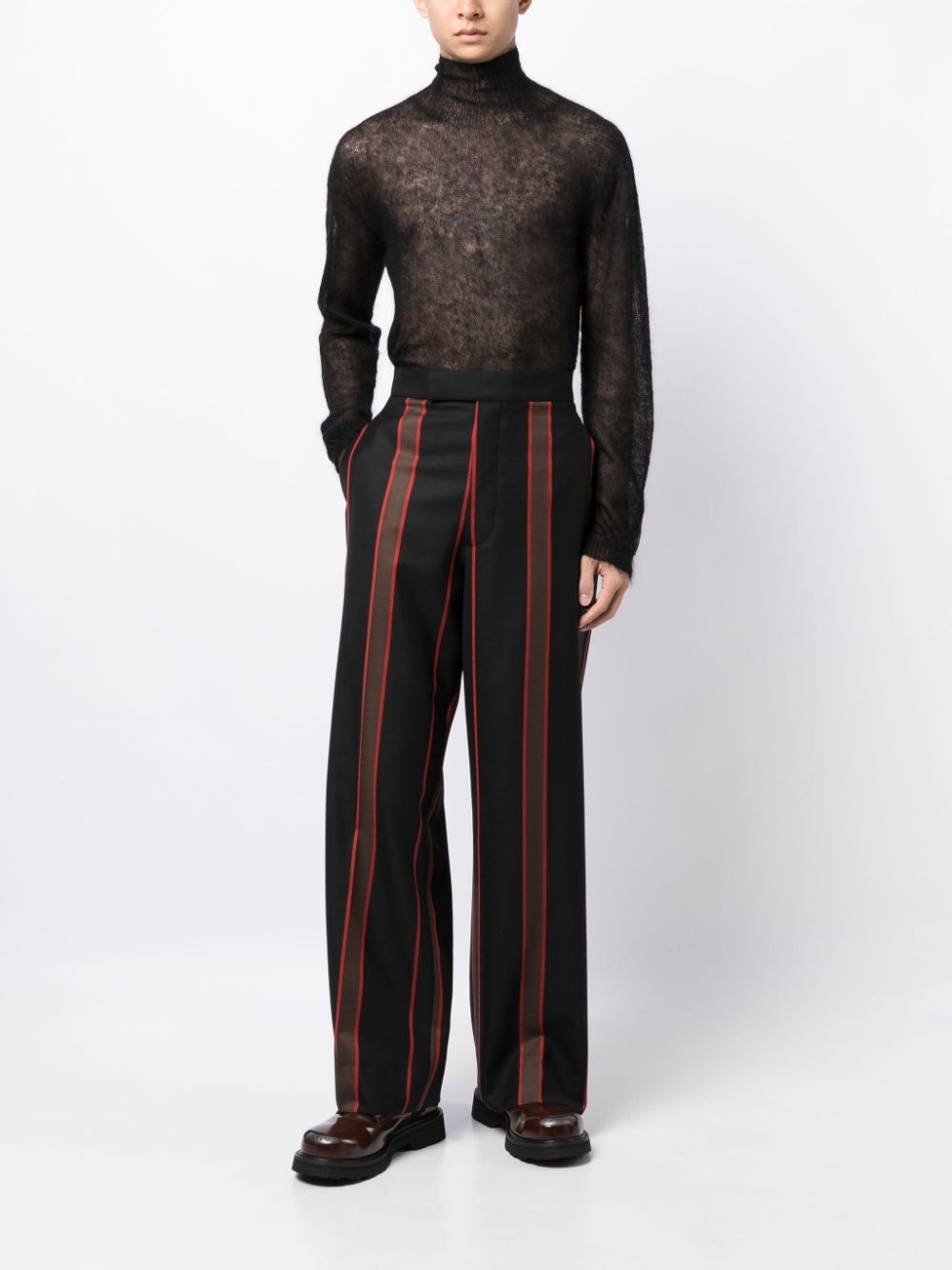 Vivienne Westwood Cropped Cruise Pants Featuring Embroidered Heart