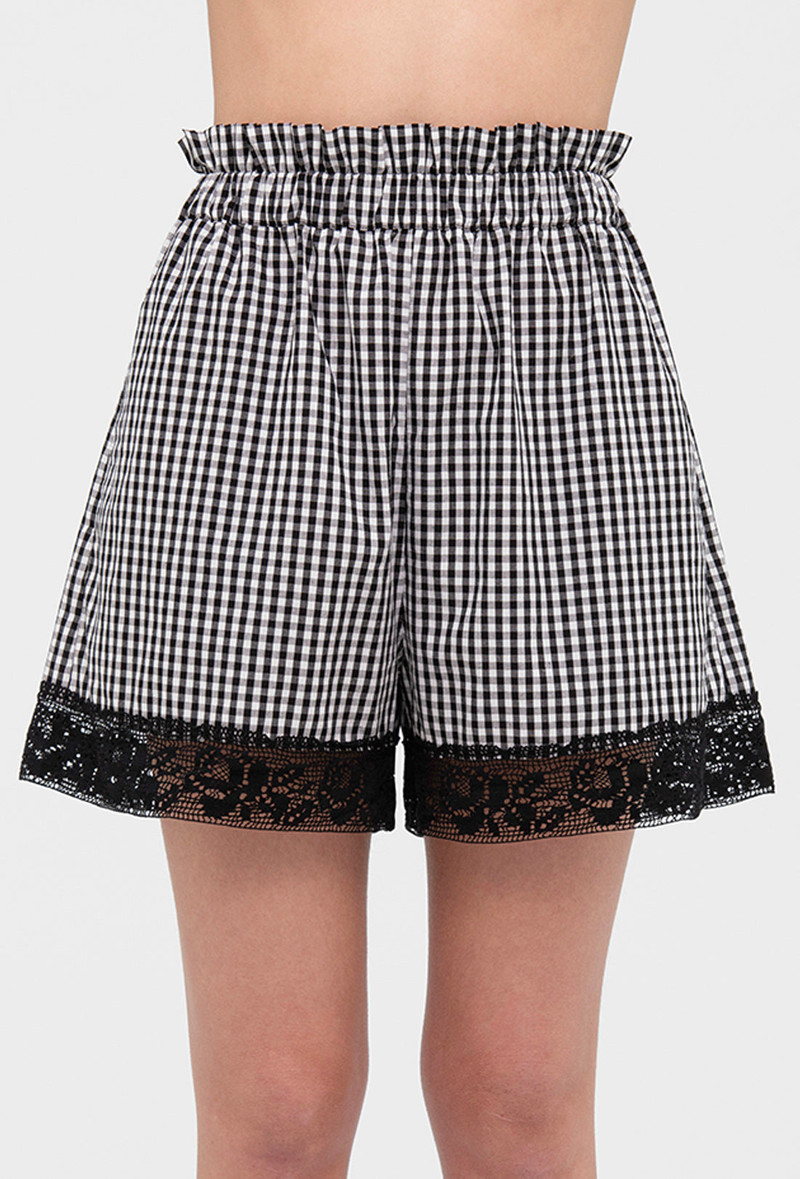 Zaza Shorts - Black Gingham 4