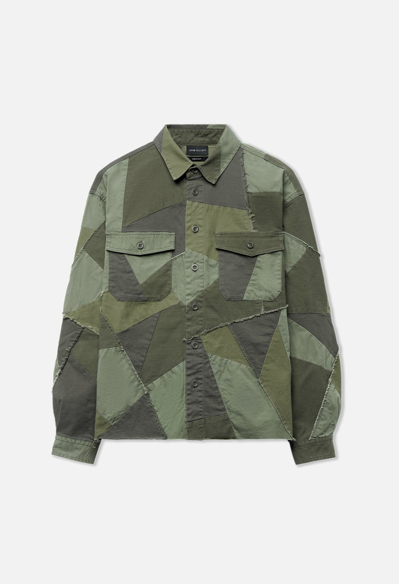 PATCHWORK MILITARY OVERSHIRT 1