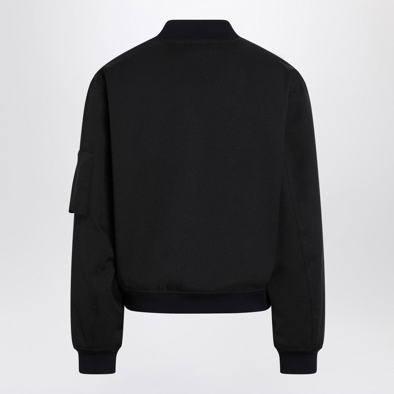 Jil Sander Dark Blue Zipped Bomber Jacket Men - 2