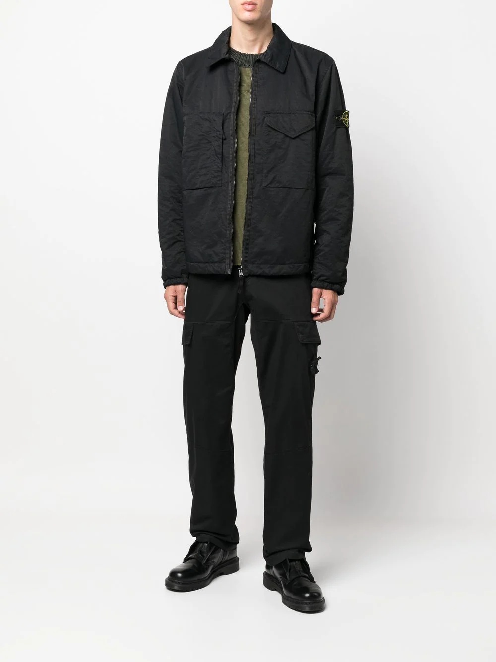 Compass patch zipped jacket - 2