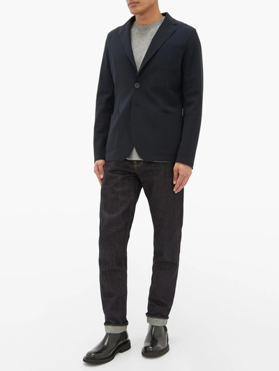 Herno Single-breasted technical-fresco blazer outlook