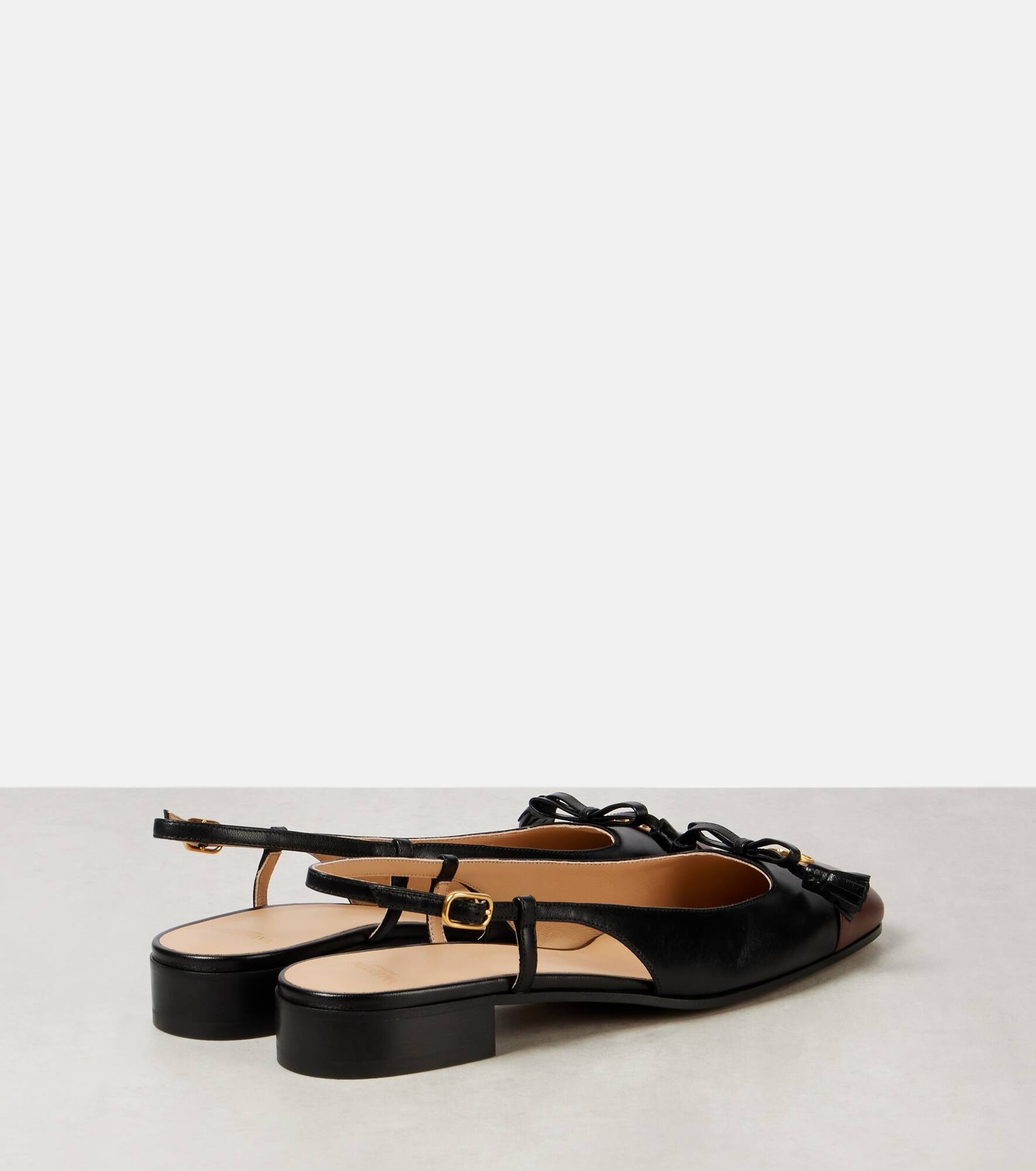 Valet Du Roi leather slingback flats - 2