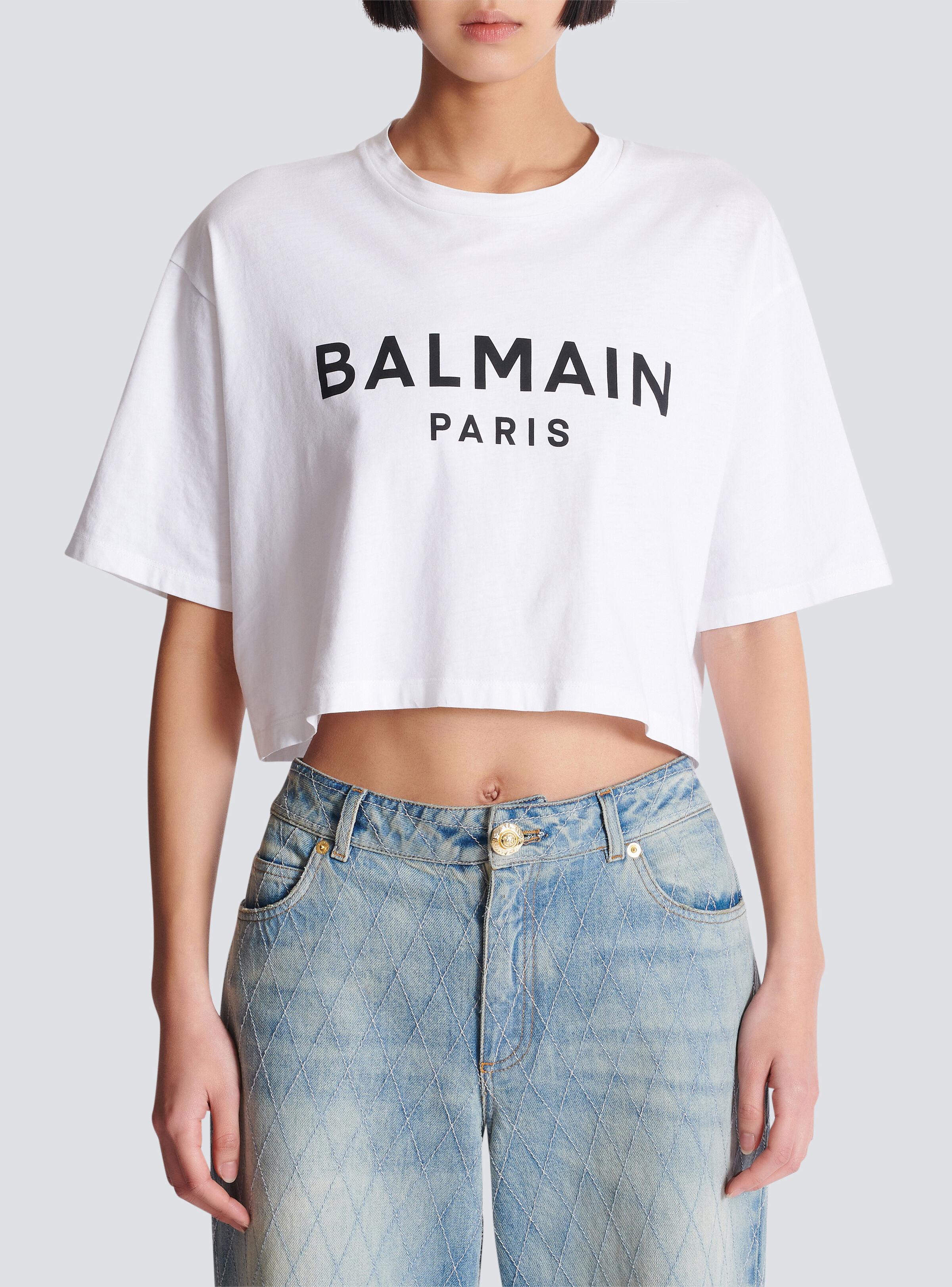 T-shirt with Balmain Paris print - 5