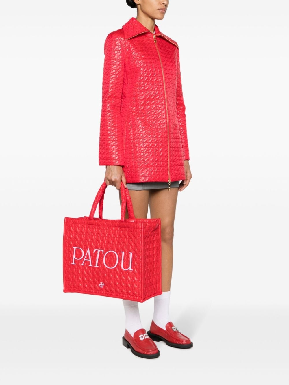 large Patou quilted tote bag - 2