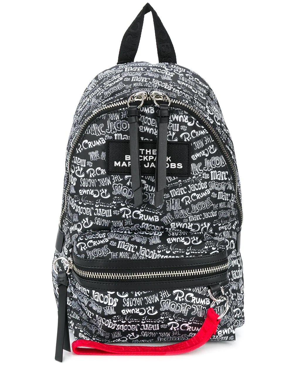 printed logo backpack - 1