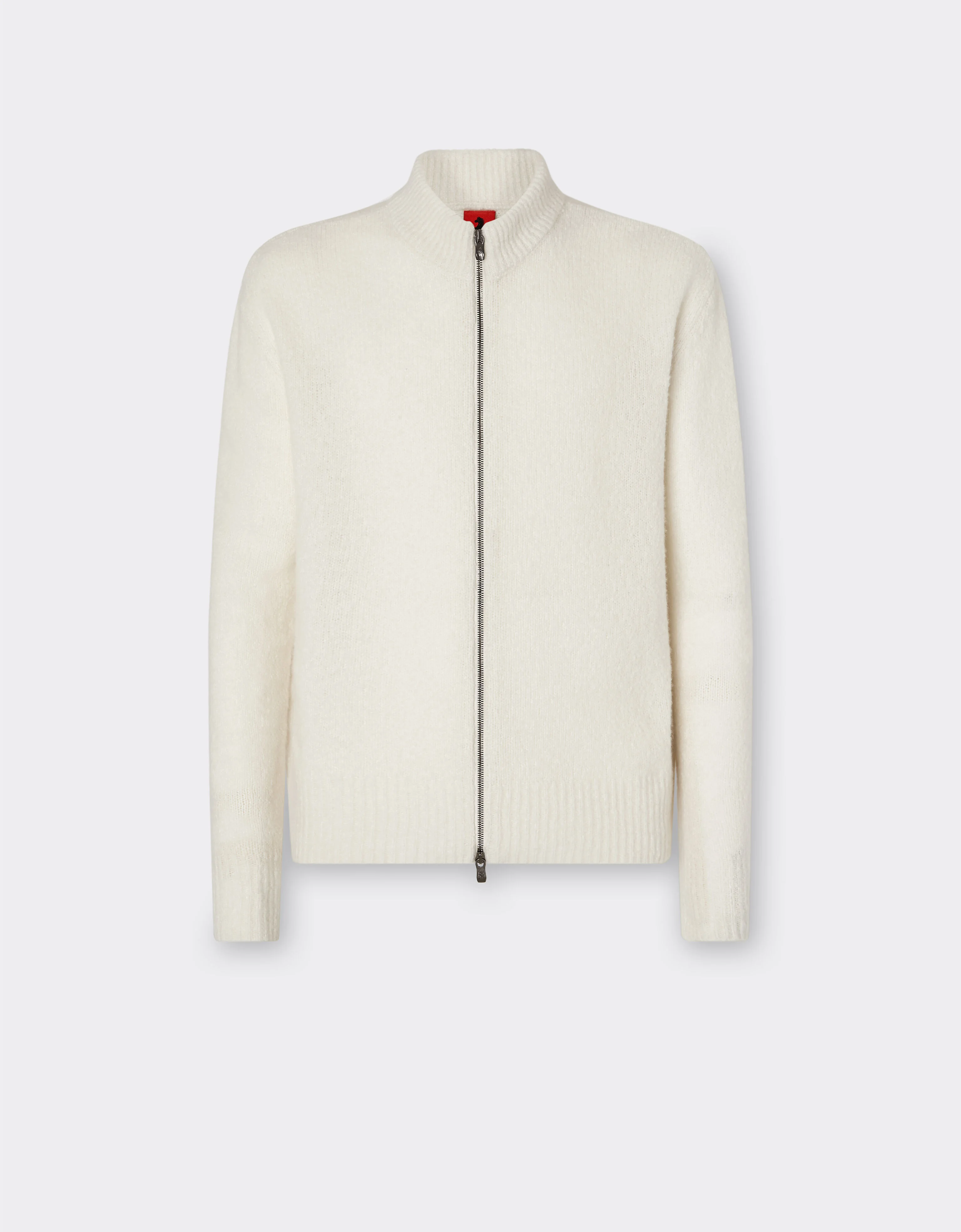 Cashmere and merino wool zipped cardigan - 1