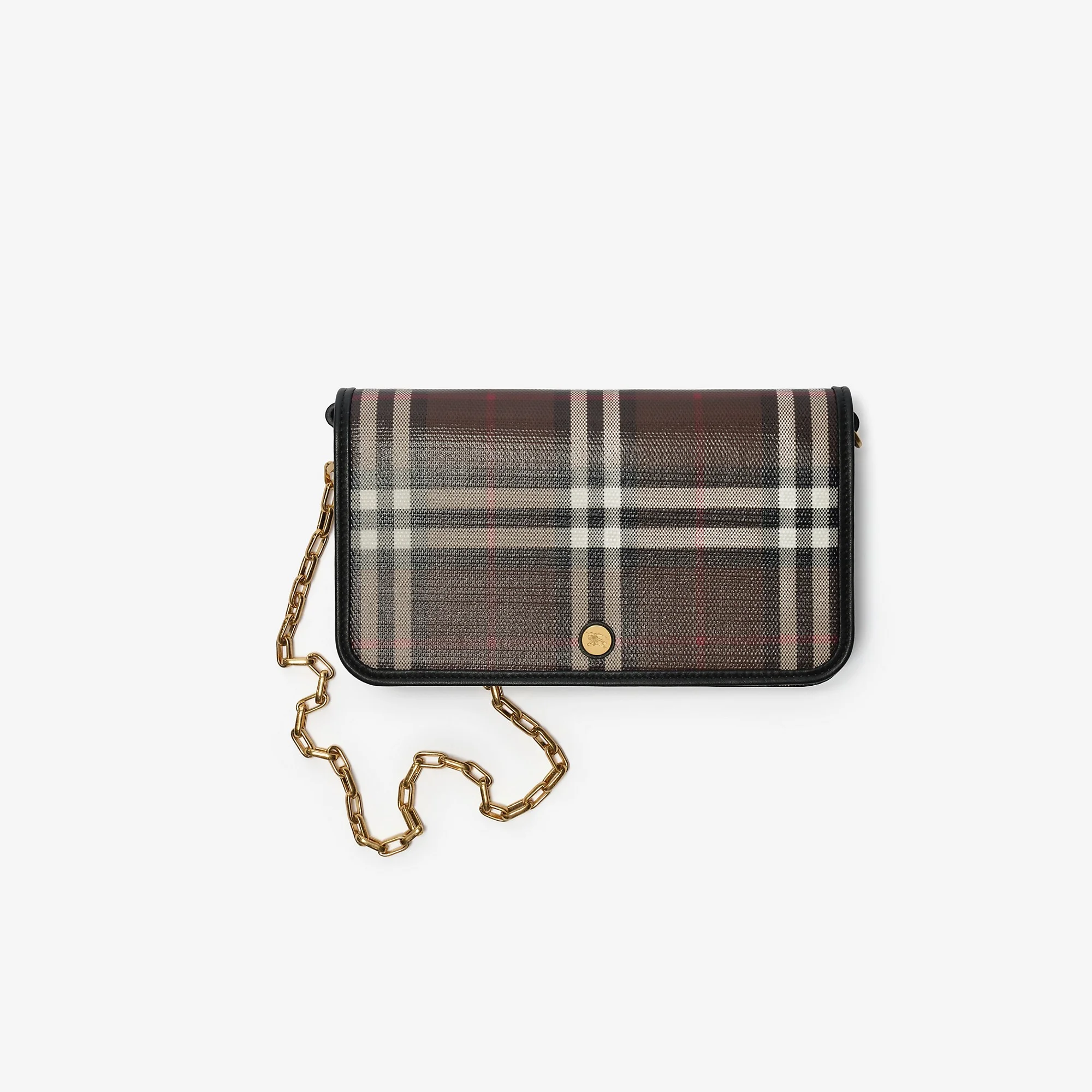 Check Chain Strap Wallet - 1