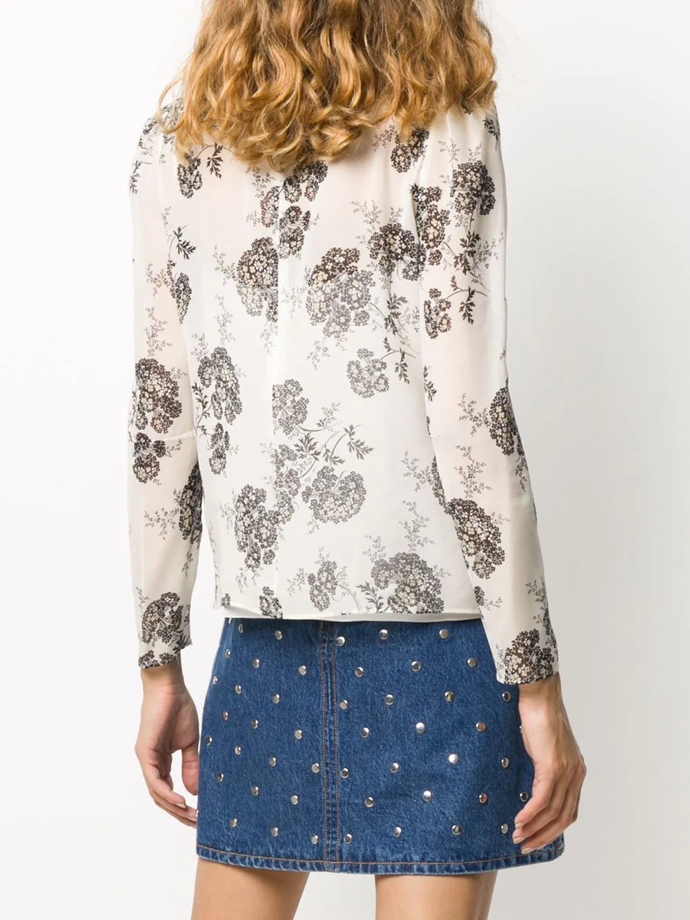 floral-print blouse - 4