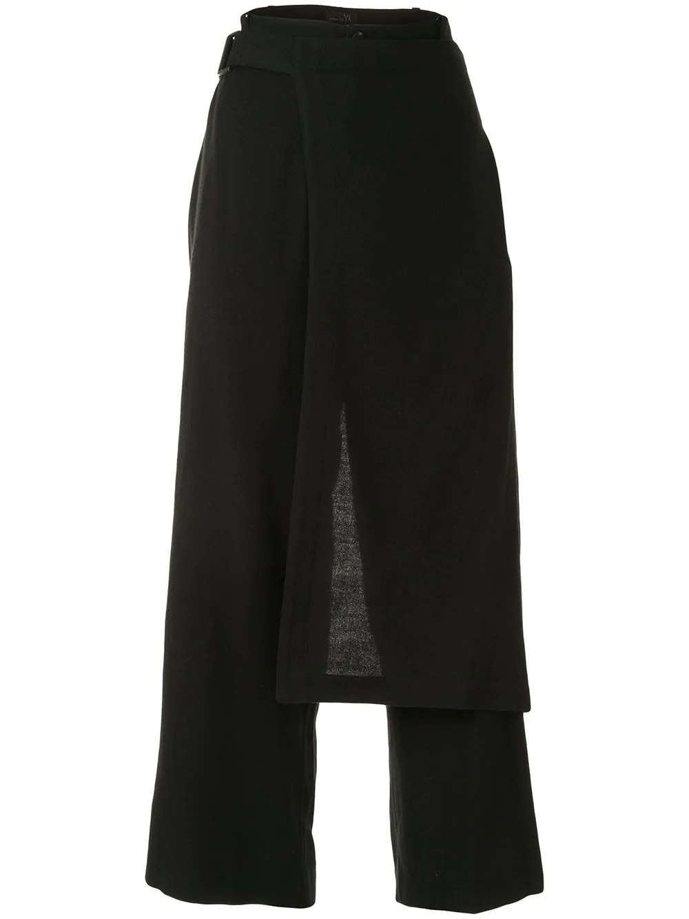 apron-detail trousers - 1