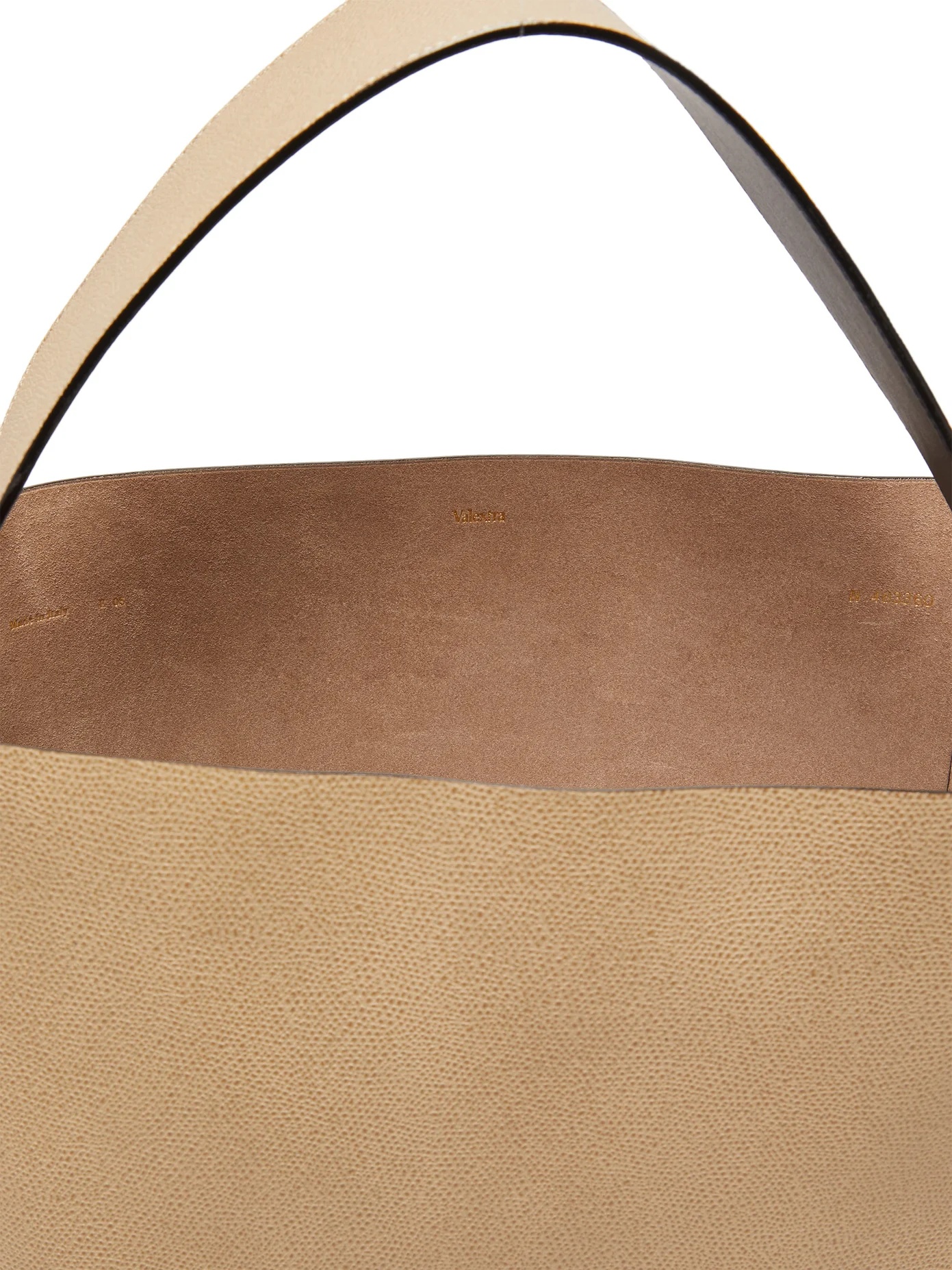 Medium grained-leather tote bag - 5