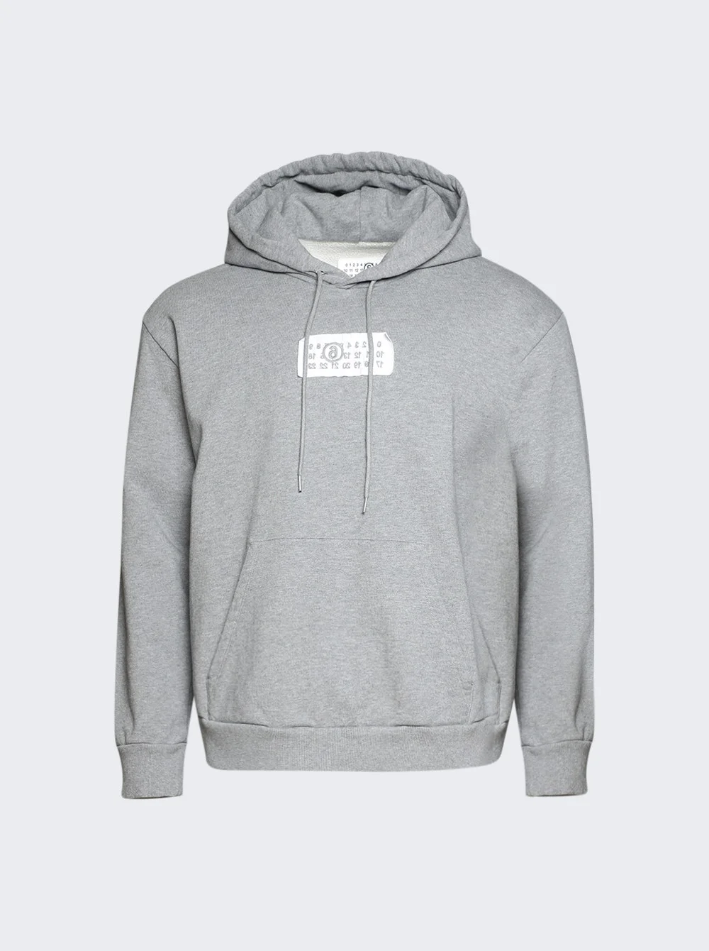 Logo Patch Hoodie Grey Melange - 1