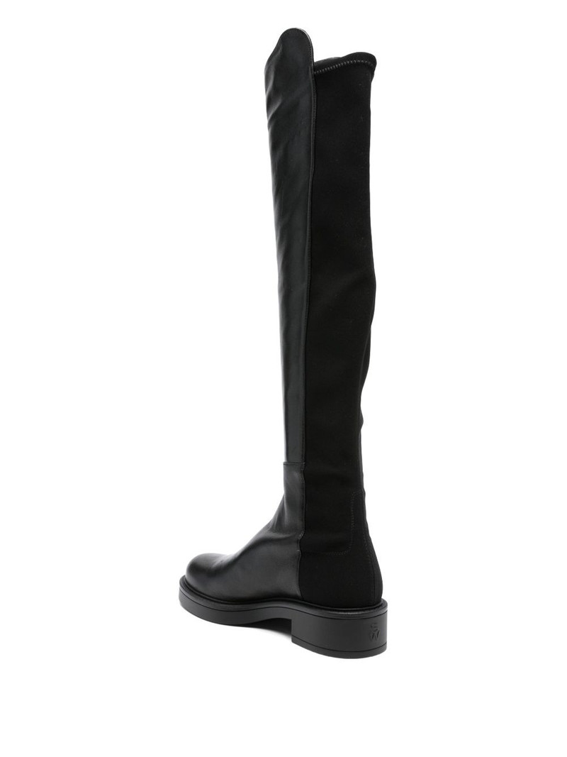 40mm leather panelled knee-high boots 3