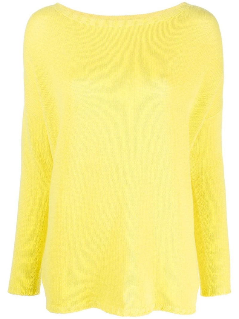 boat-neck cashmere jumper 1