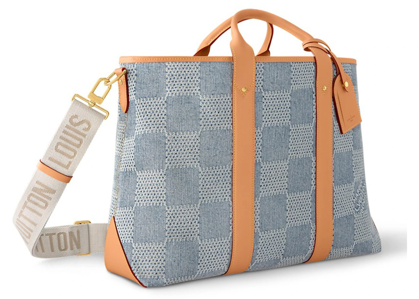 Louis Vuitton Weekend Tote Damier Denim 3D Blue Denim - 2