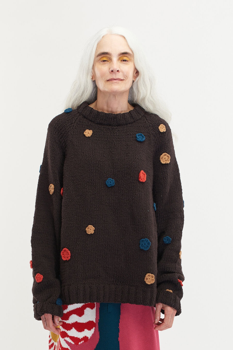 MIN FLOWERED OVERSIZED CREW - 6