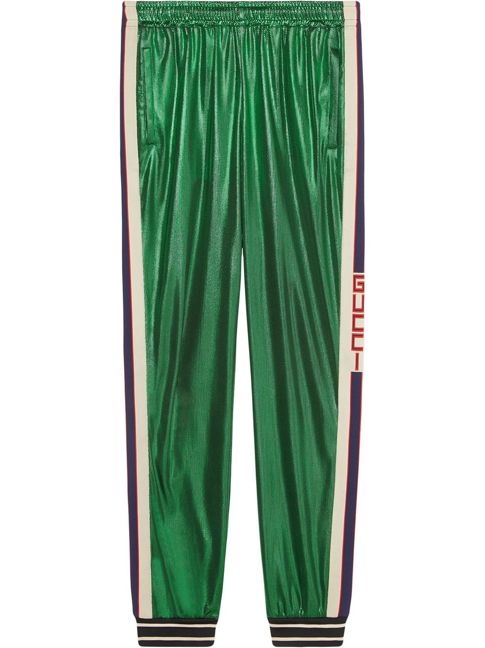 Oversize laminated jersey jogging pant - 1