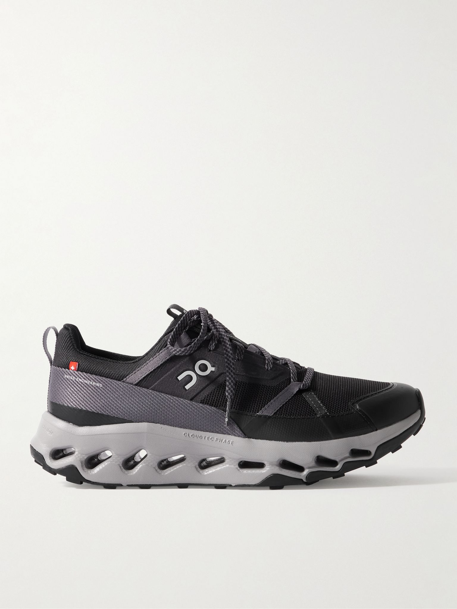 Cloudhorizon Rubber-Trimmed Mesh Running Sneakers Black - 1