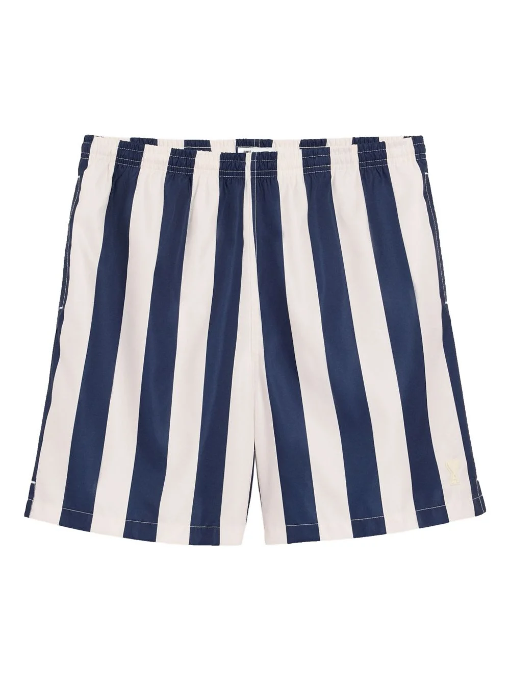 striped patch swim shorts - 1