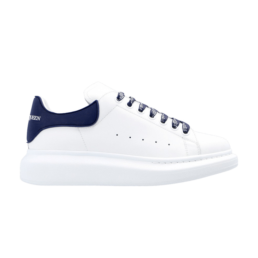Alexander McQueen Wmns Oversized Sneaker 'White Ink Blue' - 1