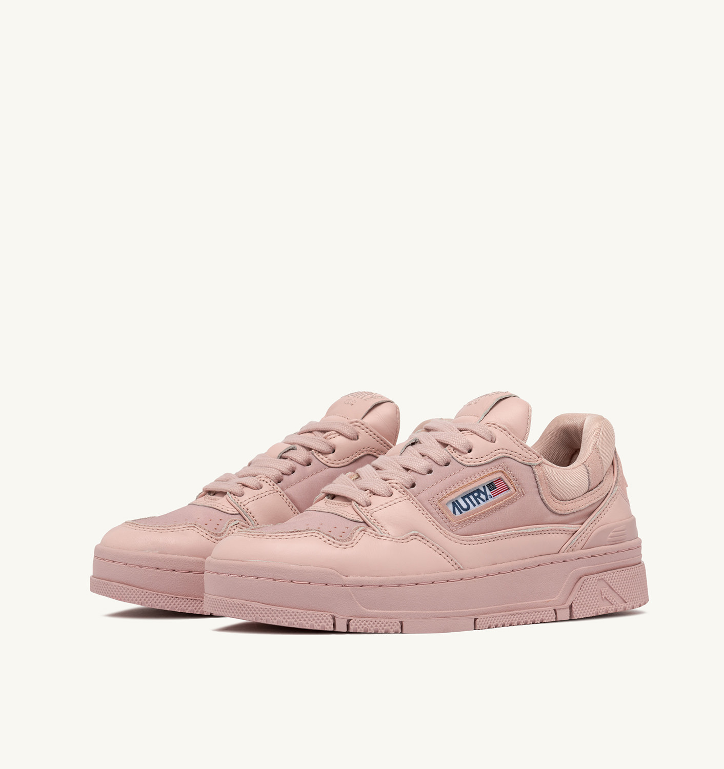 CLC LOW SNEAKERS IN PEACH WHIP LEATHER - 2